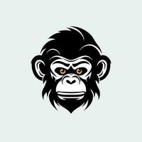 Monkey head logo vector - Gorilla Brand Symbol