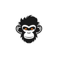 Monkey head logo vector - Gorilla Brand Symbol