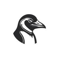 Penguin head logo vector - Bird Brand Symbol