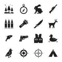 Hunting glyph icon vector