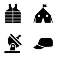 Military Equipments Icons Pack vector