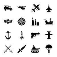 Military Services Icons vector