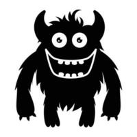 zombie monster and big screaming mouth, argus panoptes flat icon vector