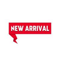New arrival label, badge or banner design element template. New arrival labels. Vector illustration on white background