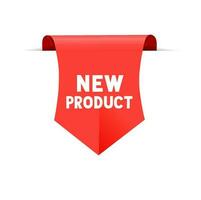 New product vector banner template design. Arrival Sign. Store badge icon.