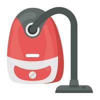 An electric cleaner with pipe to suck dust and a tank to store, this is vacuum cleaner icon vector