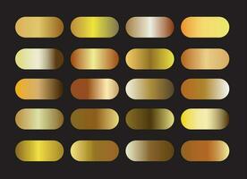 holorgram gold gradient color palette spectrum vector