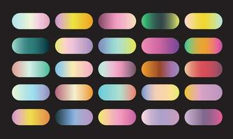 holorgram gold gradient color palette spectrum vector
