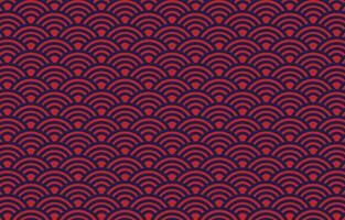 flat design vector japanese pattern style