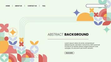 flat design vector abstract background banner template