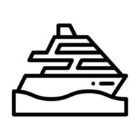 yacht line style icon, vector icon can be used for mobile, ui, web