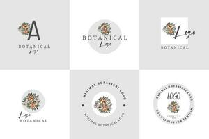 Minimalist Flower Logo Pack vector