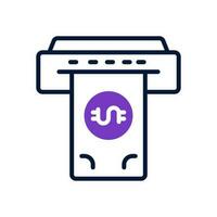 cash machine icon for your website, mobile, presentation, and logo design. vector