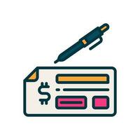 payment check icon for your website, mobile, presentation, and logo design. vector