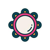 tambourine icon for your website, mobile, presentation, and logo design. vector