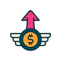 profit icon for your website, mobile, presentation, and logo design. vector