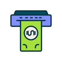 cash machine icon for your website, mobile, presentation, and logo design. vector