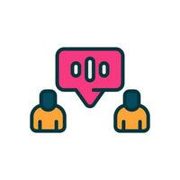 talking icon for your website, mobile, presentation, and logo design. vector