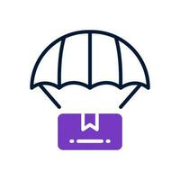 parachute delivery icon for your website, mobile, presentation, and logo design. vector