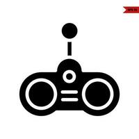 stick gaming glyph icon vector