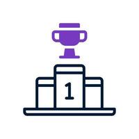 icono de trofeo para su sitio web, móvil, presentación y diseño de logotipo. vector