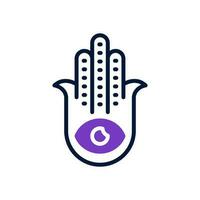 hamsa icono para tu sitio web, móvil, presentación, y logo diseño. vector