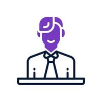 businessman icon for your website, mobile, presentation, and logo design. vector