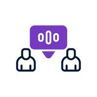 talking icon for your website, mobile, presentation, and logo design. vector