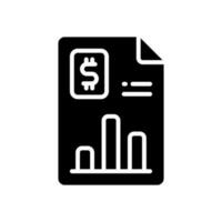 bank report icon for your website, mobile, presentation, and logo design. vector