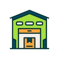 warehouse icon for your website, mobile, presentation, and logo design. vector