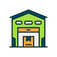 warehouse icon for your website, mobile, presentation, and logo design. vector