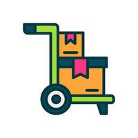 trolley icon for your website, mobile, presentation, and logo design. vector