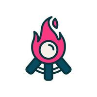 bonfire icon for your website, mobile, presentation, and logo design. vector