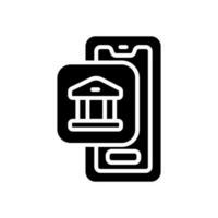 mobile bank icon for your website, mobile, presentation, and logo design. vector