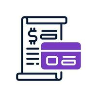 invoice icon for your website, mobile, presentation, and logo design. vector