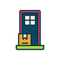 door delivery icon for your website, mobile, presentation, and logo design. vector