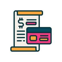 invoice icon for your website, mobile, presentation, and logo design. vector