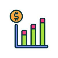 bar chart icon for your website, mobile, presentation, and logo design. vector