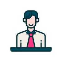 businessman icon for your website, mobile, presentation, and logo design. vector