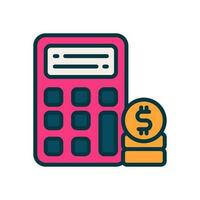 calculation icon for your website, mobile, presentation, and logo design. vector