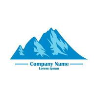 simple logo for anything related to mountains, vector company logo