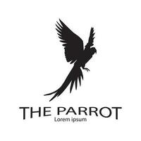 the parrot vector, vector logo for a symbol of the parrot