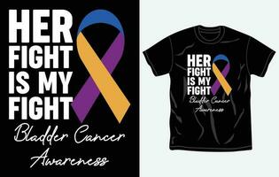 Bladder Cancer Awareness t-shirt design, quotes, Fight t-shirt, typography tshirt vector Graphic, Fully editable and printable vector template.