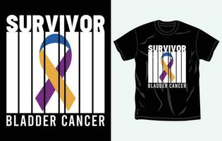 Bladder Cancer Awareness t-shirt design, quotes, Fight t-shirt, typography tshirt vector Graphic, Fully editable and printable vector template.