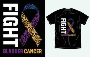 Bladder Cancer Awareness t-shirt design, quotes, Fight t-shirt, typography tshirt vector Graphic, Fully editable and printable vector template.