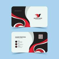 Modern and clean professional business card template. vector