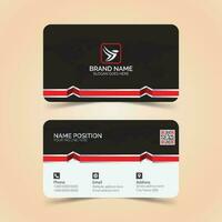 Modern and clean professional business card template. vector