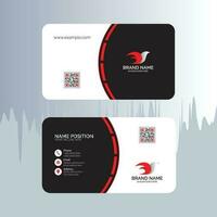 Modern business card template design. vector