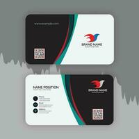 Modern and clean professional business card template. vector