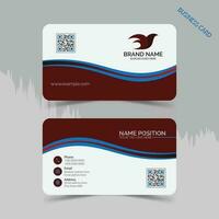 Elegant business card template design. vector